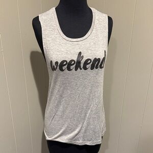 Thread Tanks Women’s Medium Chic Gray 'Weekend' Tank Top